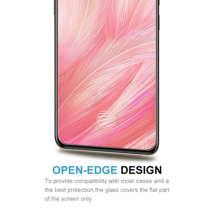 For Vivo X27 50 PCS Half-screen Transparent Tempered Glass Film