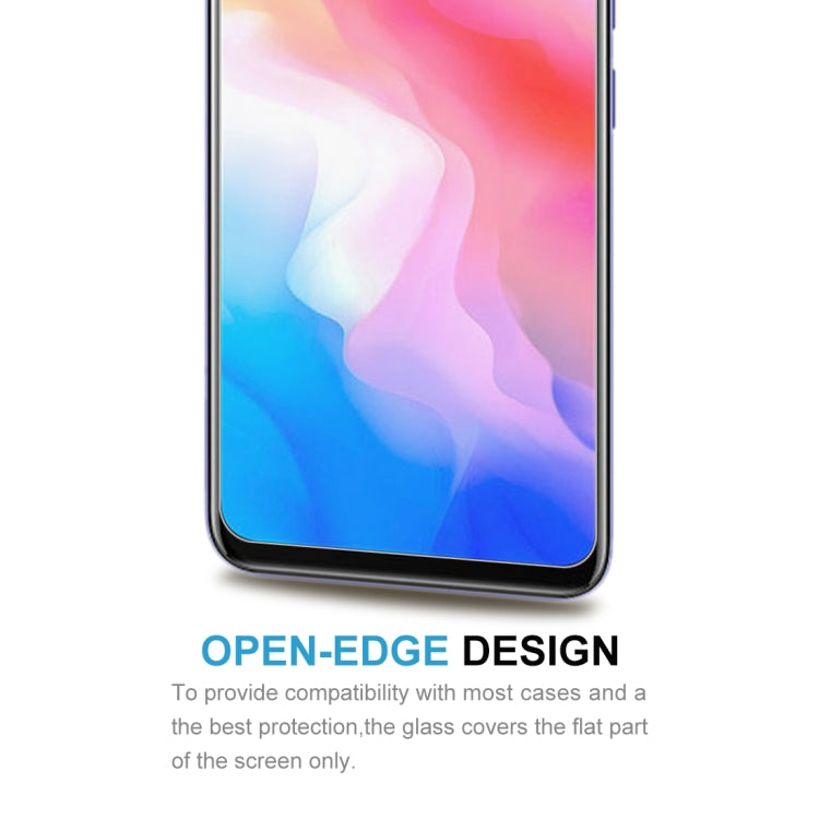 For Vivo Y3 50 PCS Half-screen Transparent Tempered Glass Film