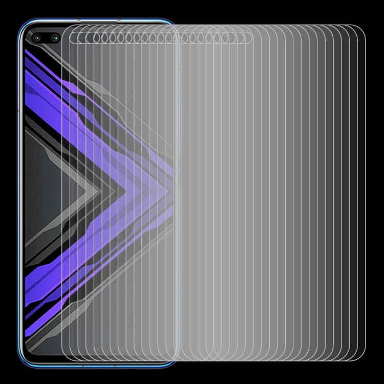 For Huawei Honor Play 4 Pro 50 PCS Half-screen Transparent Tempered Glass Film