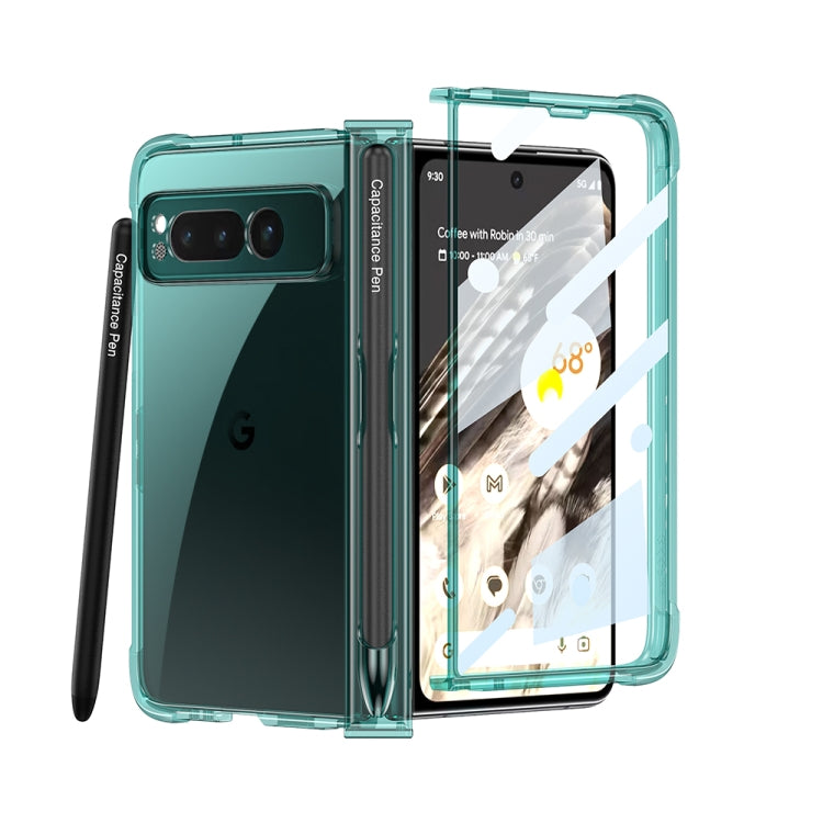 For Google Pixel Fold GKK Airbag Hinge Shockproof Phone Case with Pen