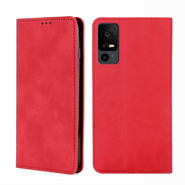 For TCL 40 XE 5G / 40X 5G T601D Skin Feel Magnetic Leather Phone Case