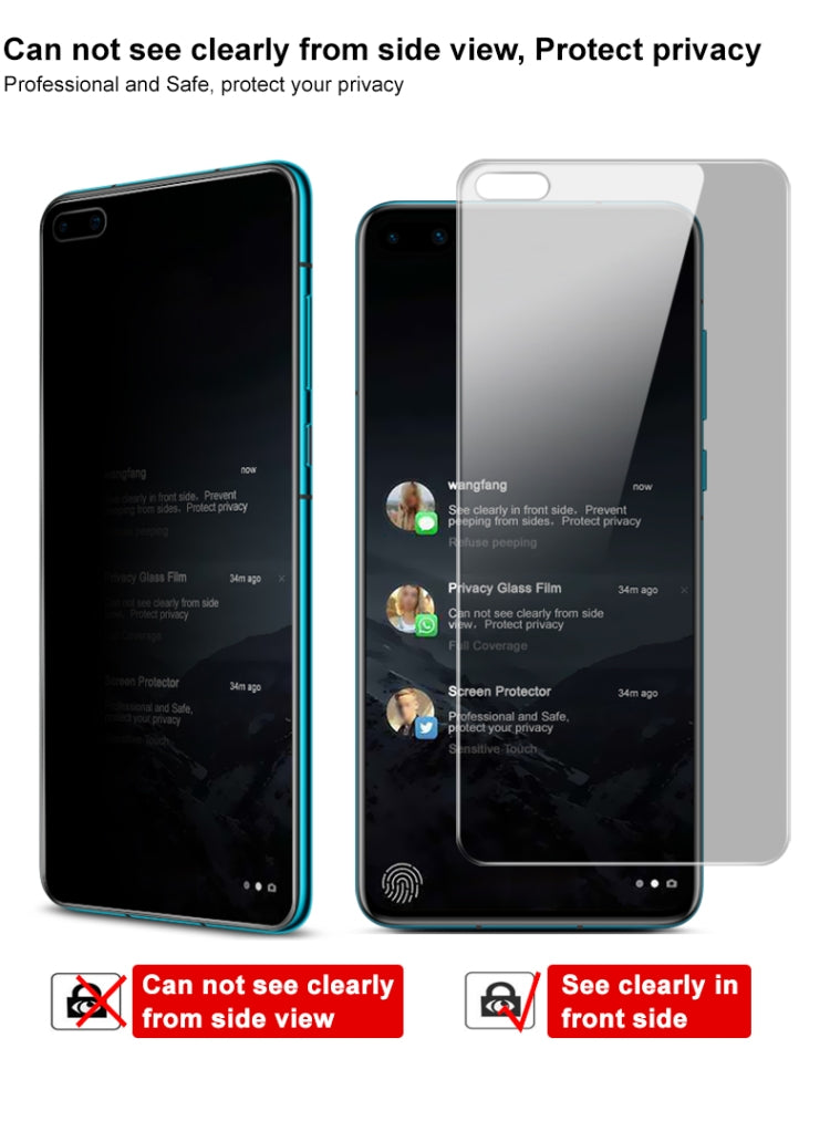 For Huawei P40 IMAK Anti-spy Tempered Glass Film