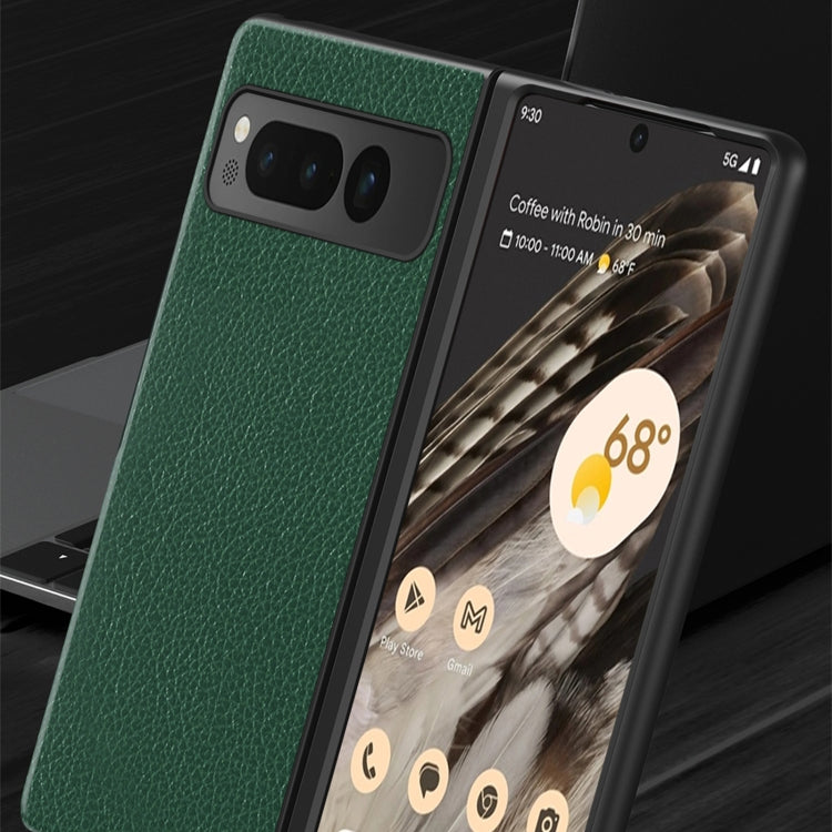 For Google Pixel Fold Litchi Pattern Foldable Protective Case