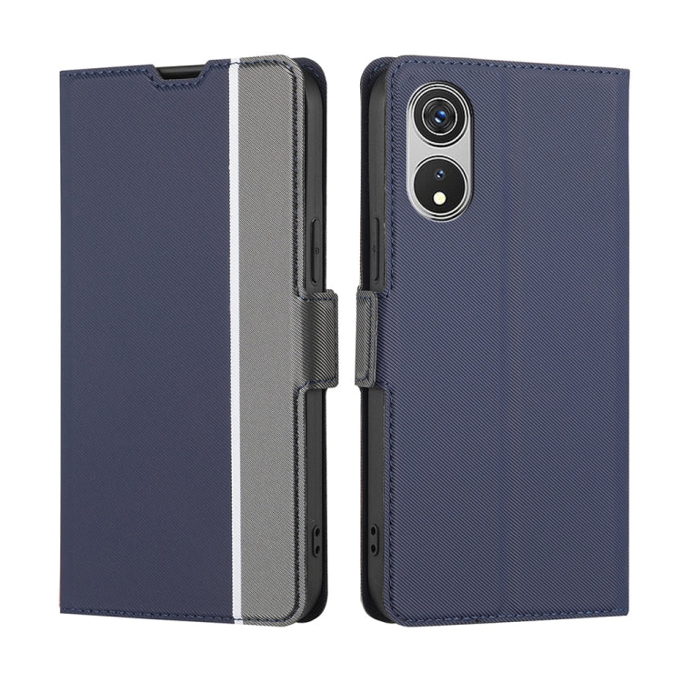 For CUBOT P60 Twill Texture Side Button Leather Phone Case