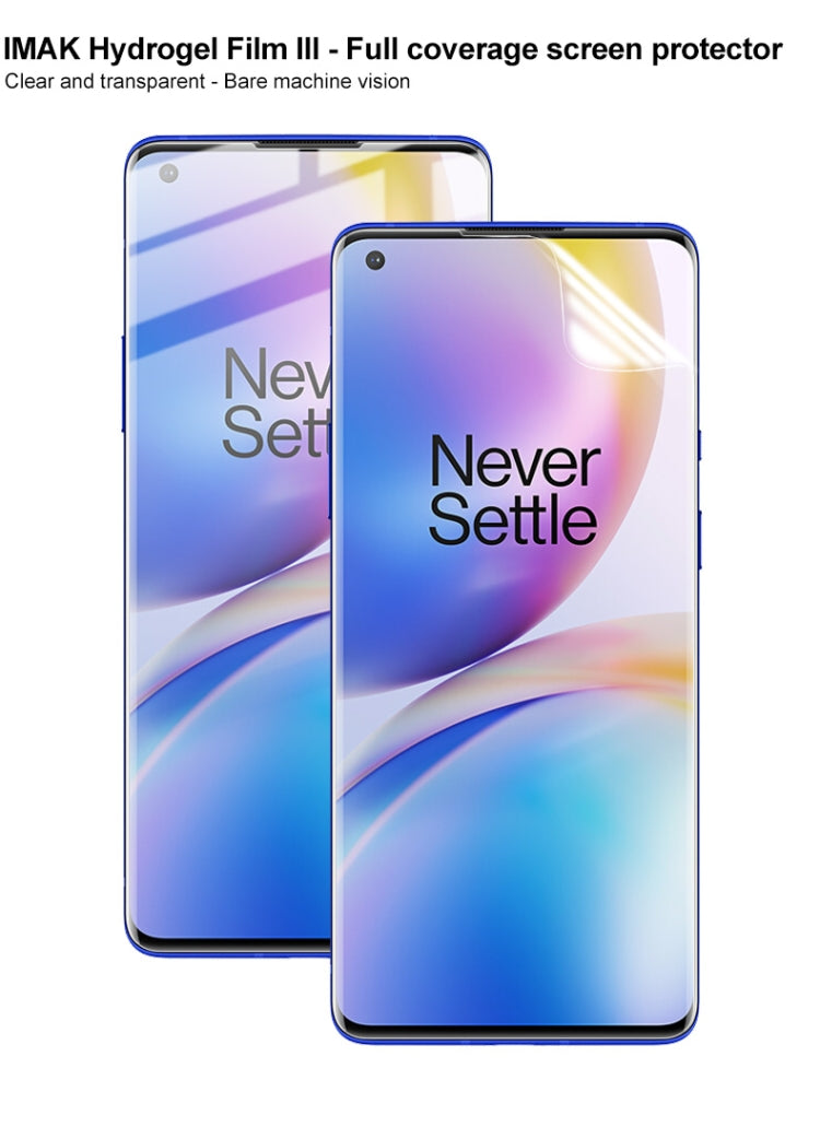 For OnePlus 8 Pro 2 PCS IMAK Hydrogel Film III Full Coverage Screen Protector