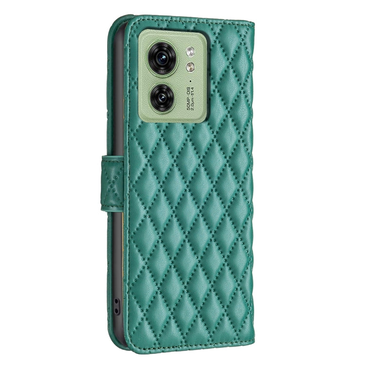 For Motorola Edge 40 Diamond Lattice Wallet Flip Leather Phone Case