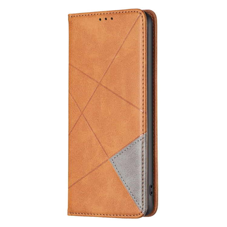 For Realme C53 Rhombus Texture Leather Phone Case