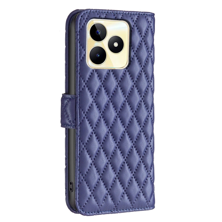 For Realme C53 Diamond Lattice Wallet Flip Leather Phone Case