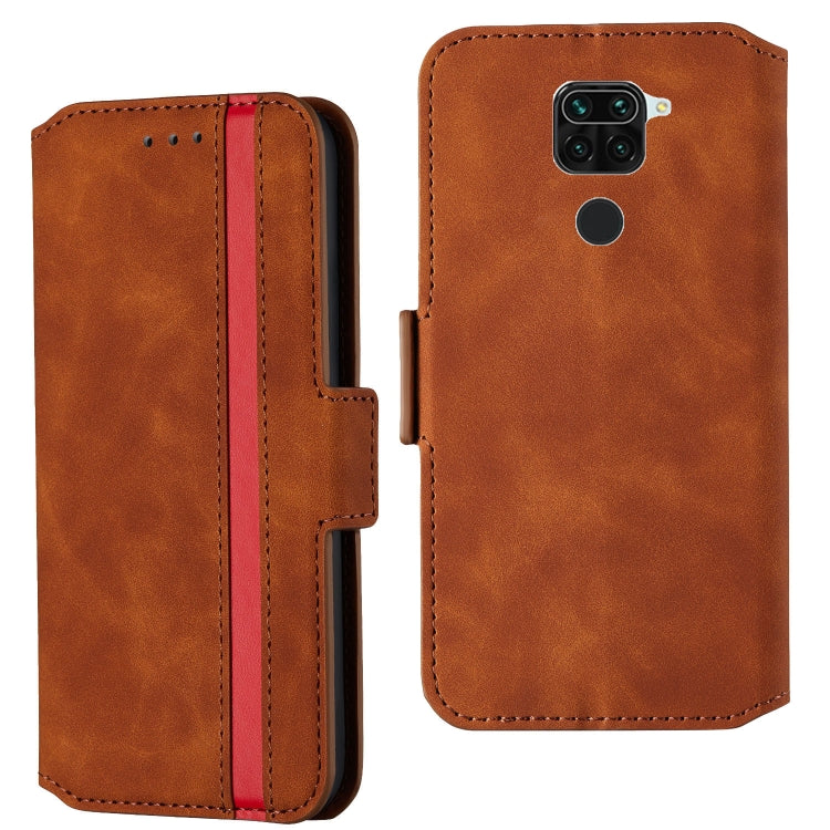 For Xiaomi Redmi Note 9 Retro Frosted Oil-side Horizontal Flip Leather Case with Holder & Card Slots