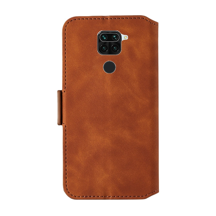 For Xiaomi Redmi Note 9 Retro Frosted Oil-side Horizontal Flip Leather Case with Holder & Card Slots