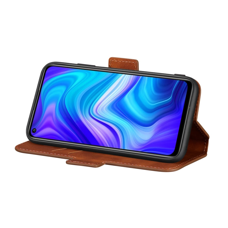 For Xiaomi Redmi Note 9 Retro Frosted Oil-side Horizontal Flip Leather Case with Holder & Card Slots