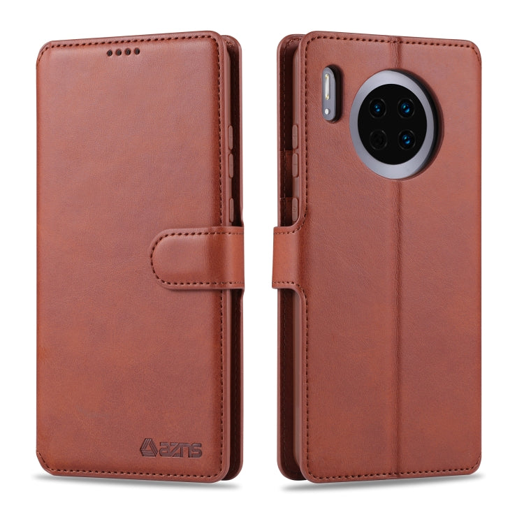 For Huawei Mate 30 AZNS Calf Texture Horizontal Flip Leather Case, with Holder & Card Slots & Wallet & Photo Frame