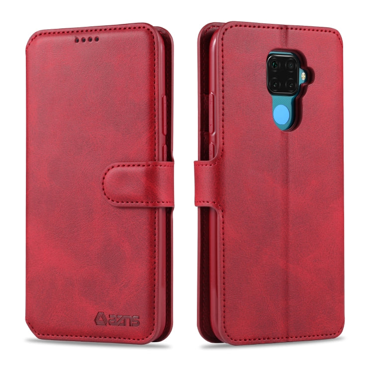 For Huawei Mate 30 Lite / nova 5i Pro AZNS Calf Texture Horizontal Flip Leather Case, with Holder & Card Slots & Wallet & Photo Frame