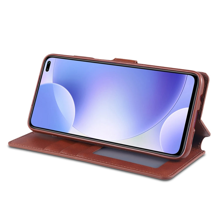 For Xiaomi Redmi K30 AZNS Calf Texture Horizontal Flip Leather Case, with Holder & Card Slots & Wallet & Photo Frame