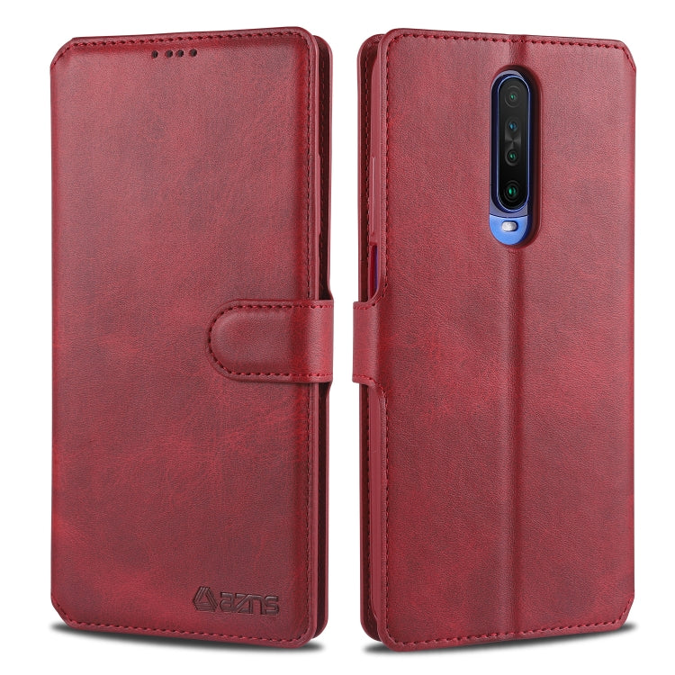 For Xiaomi Redmi K30 AZNS Calf Texture Horizontal Flip Leather Case, with Holder & Card Slots & Wallet & Photo Frame
