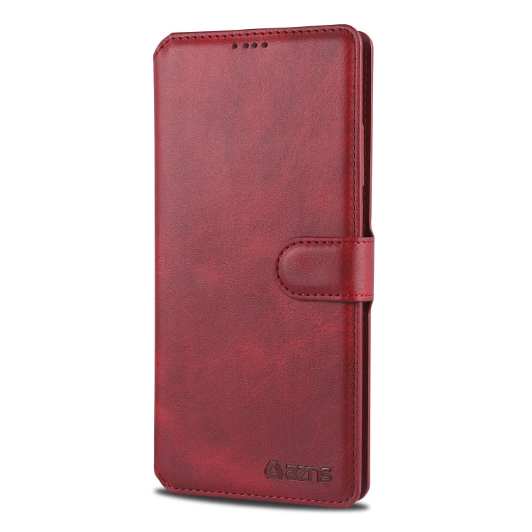 For Xiaomi Redmi K30 AZNS Calf Texture Horizontal Flip Leather Case, with Holder & Card Slots & Wallet & Photo Frame