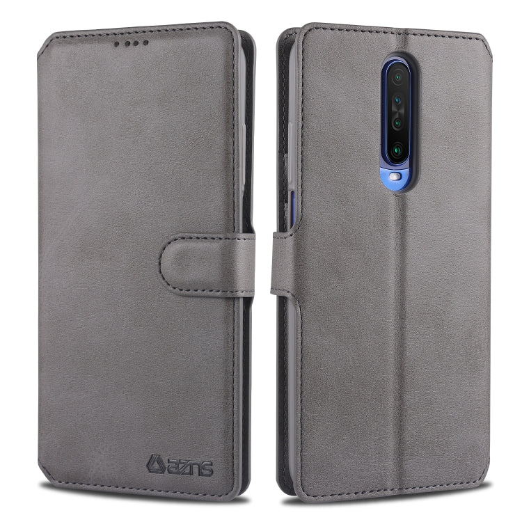 For Xiaomi Redmi K30 AZNS Calf Texture Horizontal Flip Leather Case, with Holder & Card Slots & Wallet & Photo Frame
