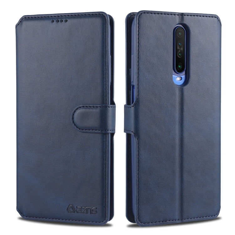 For Xiaomi Redmi K30 AZNS Calf Texture Horizontal Flip Leather Case, with Holder & Card Slots & Wallet & Photo Frame