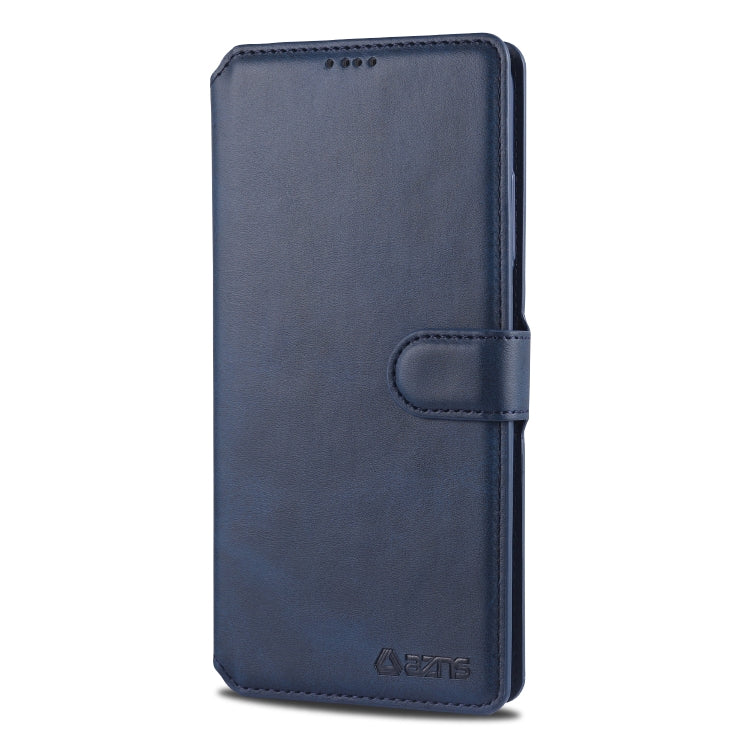 For Xiaomi Redmi K30 AZNS Calf Texture Horizontal Flip Leather Case, with Holder & Card Slots & Wallet & Photo Frame