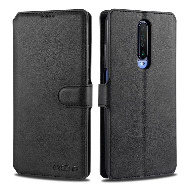 For Xiaomi Redmi K30 AZNS Calf Texture Horizontal Flip Leather Case, with Holder & Card Slots & Wallet & Photo Frame