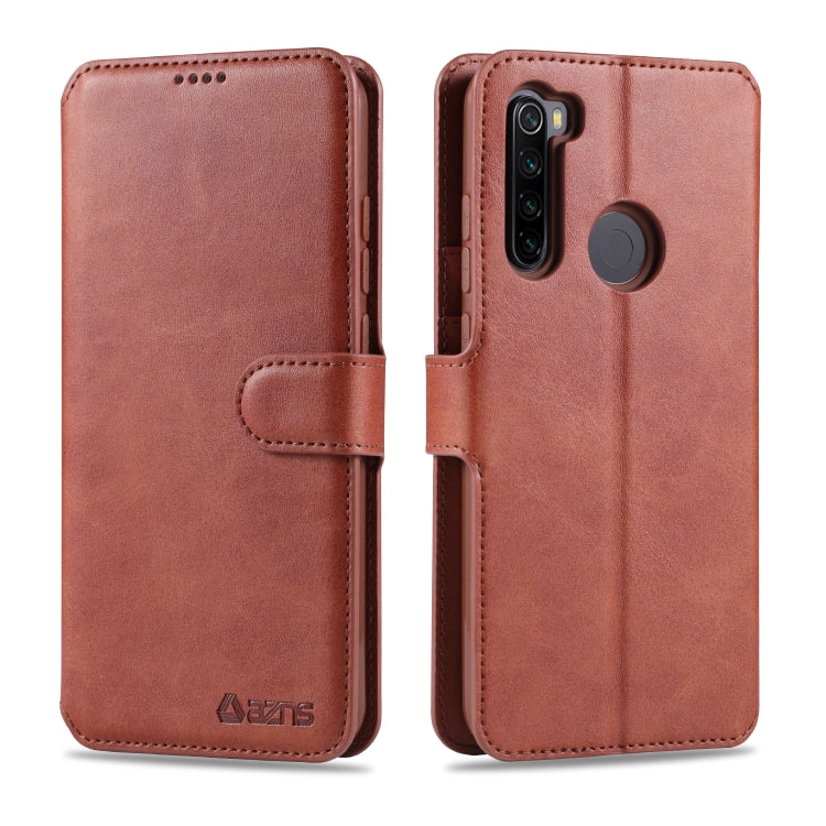 For Xiaomi Redmi Note 8 AZNS Calf Texture Horizontal Flip Leather Case, with Holder & Card Slots & Wallet & Photo Frame