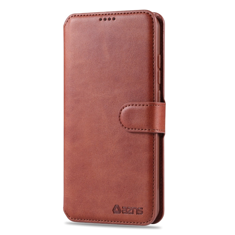 For Xiaomi Redmi Note 8 AZNS Calf Texture Horizontal Flip Leather Case, with Holder & Card Slots & Wallet & Photo Frame