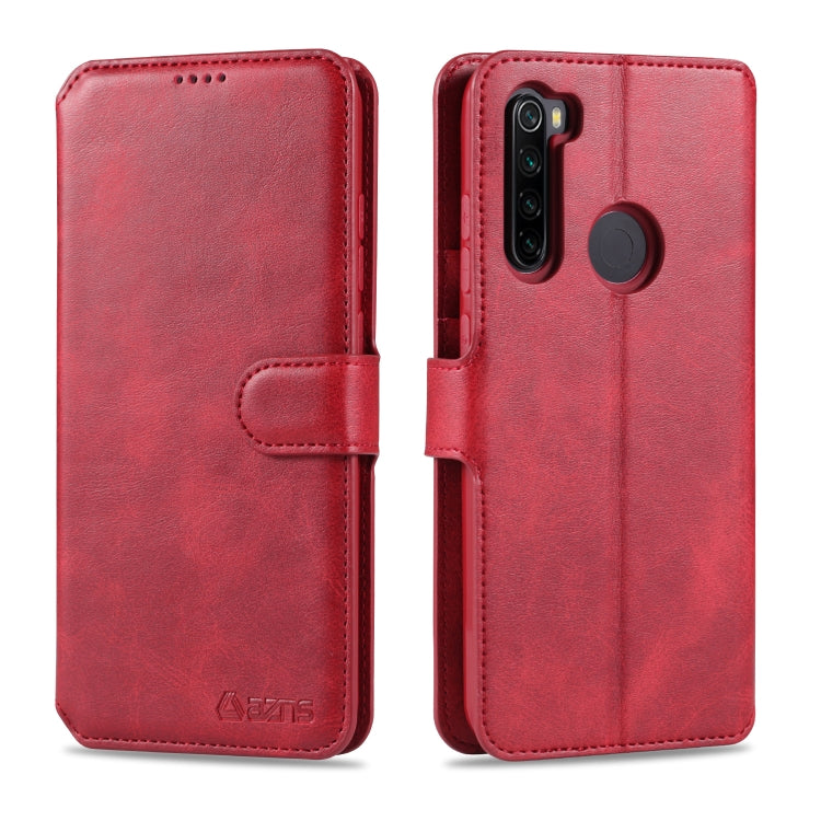 For Xiaomi Redmi Note 8 AZNS Calf Texture Horizontal Flip Leather Case, with Holder & Card Slots & Wallet & Photo Frame