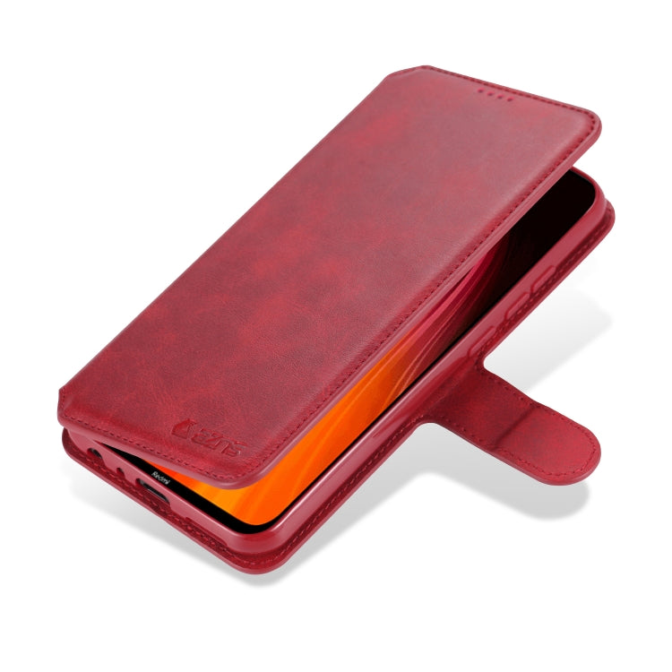 For Xiaomi Redmi Note 8 AZNS Calf Texture Horizontal Flip Leather Case, with Holder & Card Slots & Wallet & Photo Frame