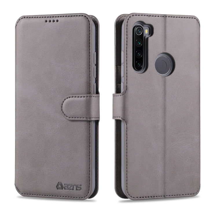 For Xiaomi Redmi Note 8 AZNS Calf Texture Horizontal Flip Leather Case, with Holder & Card Slots & Wallet & Photo Frame