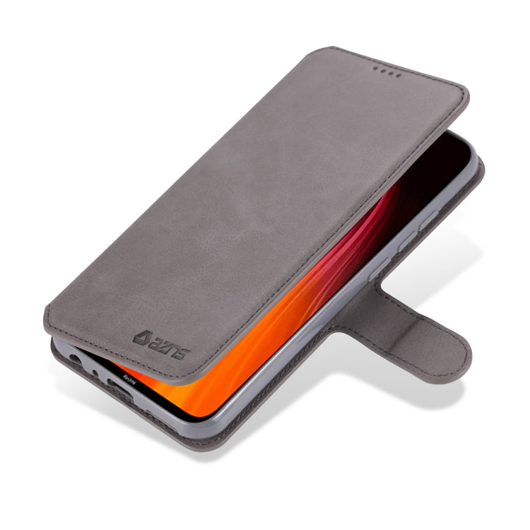 For Xiaomi Redmi Note 8 AZNS Calf Texture Horizontal Flip Leather Case, with Holder & Card Slots & Wallet & Photo Frame