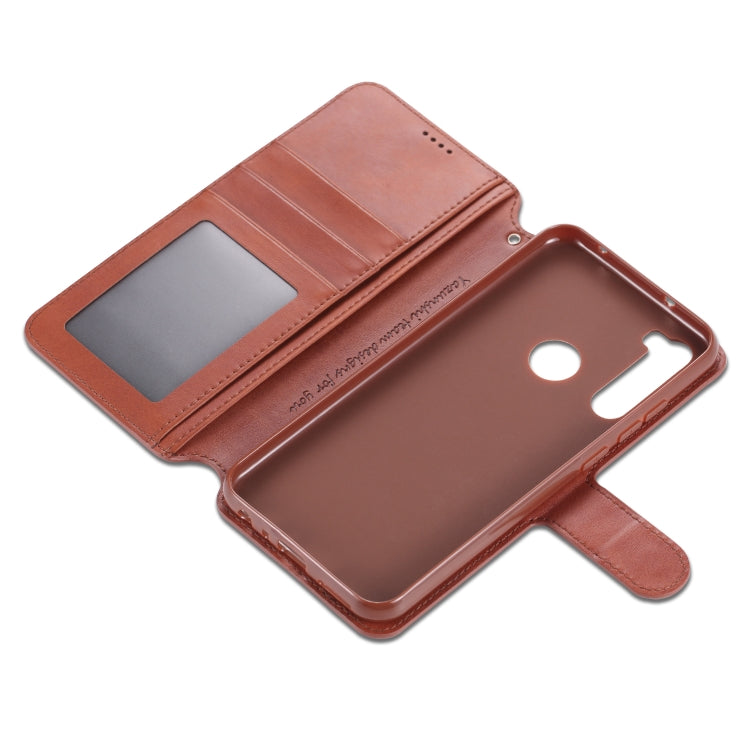 For Xiaomi Redmi Note 8 AZNS Calf Texture Horizontal Flip Leather Case, with Holder & Card Slots & Wallet & Photo Frame