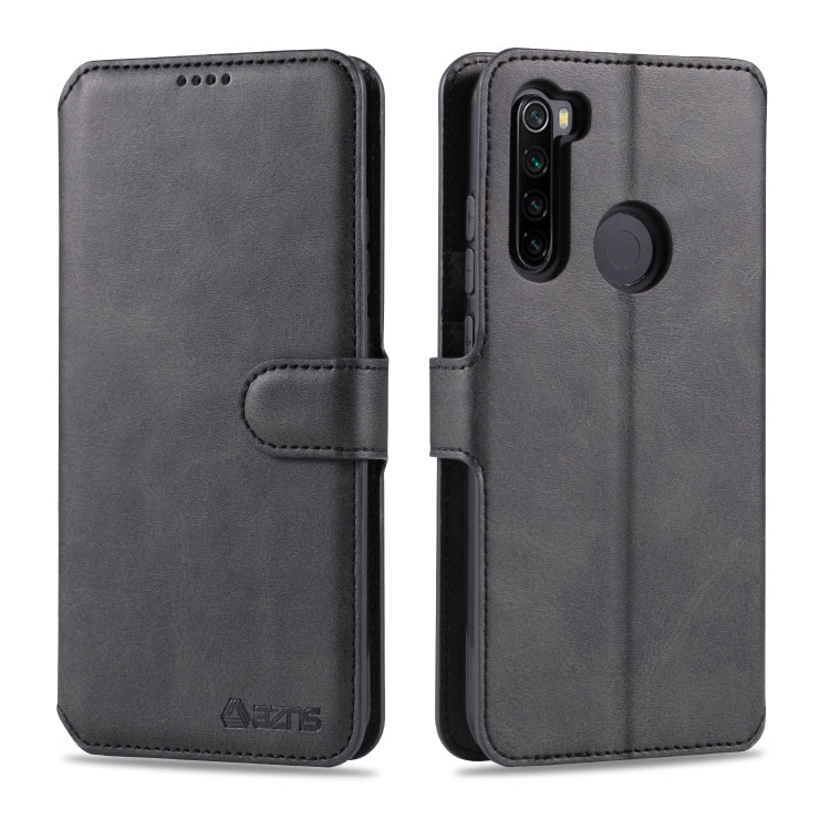 For Xiaomi Redmi Note 8 AZNS Calf Texture Horizontal Flip Leather Case, with Holder & Card Slots & Wallet & Photo Frame