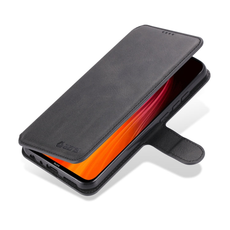 For Xiaomi Redmi Note 8 AZNS Calf Texture Horizontal Flip Leather Case, with Holder & Card Slots & Wallet & Photo Frame