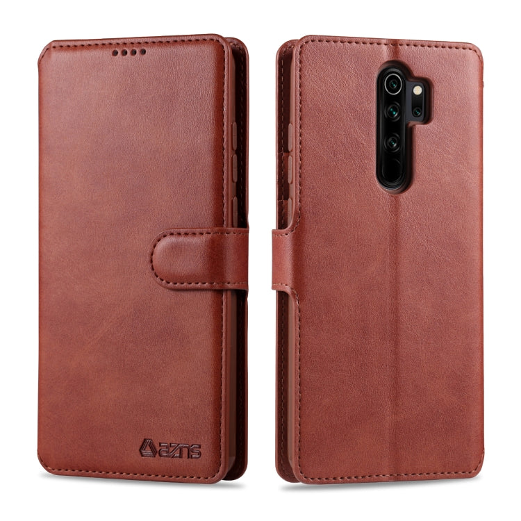 For Xiaomi Redmi Note 8 Pro AZNS Calf Texture Horizontal Flip Leather Case, with Holder & Card Slots & Wallet & Photo Frame