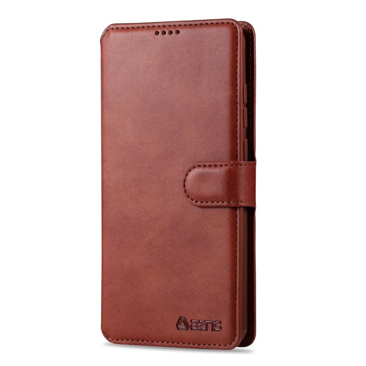 For Xiaomi Redmi Note 8 Pro AZNS Calf Texture Horizontal Flip Leather Case, with Holder & Card Slots & Wallet & Photo Frame