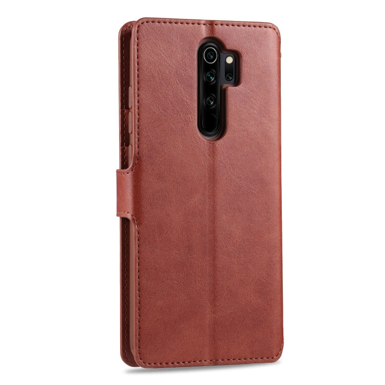 For Xiaomi Redmi Note 8 Pro AZNS Calf Texture Horizontal Flip Leather Case, with Holder & Card Slots & Wallet & Photo Frame