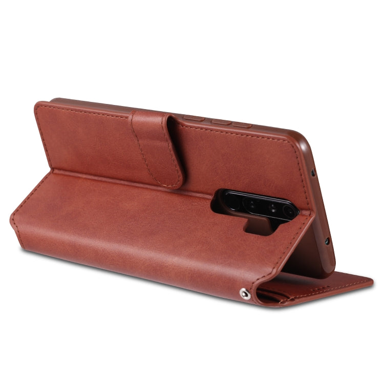 For Xiaomi Redmi Note 8 Pro AZNS Calf Texture Horizontal Flip Leather Case, with Holder & Card Slots & Wallet & Photo Frame