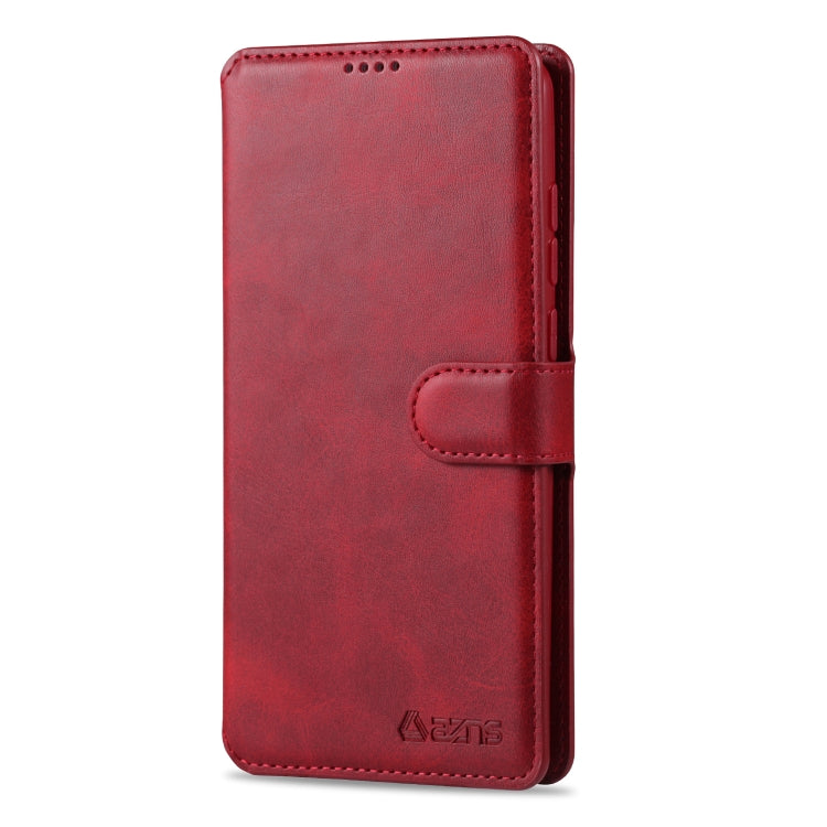 For Xiaomi Redmi Note 8 Pro AZNS Calf Texture Horizontal Flip Leather Case, with Holder & Card Slots & Wallet & Photo Frame