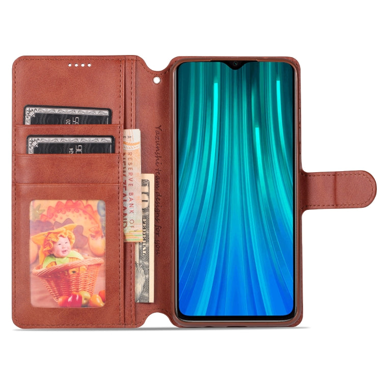 For Xiaomi Redmi Note 8 Pro AZNS Calf Texture Horizontal Flip Leather Case, with Holder & Card Slots & Wallet & Photo Frame