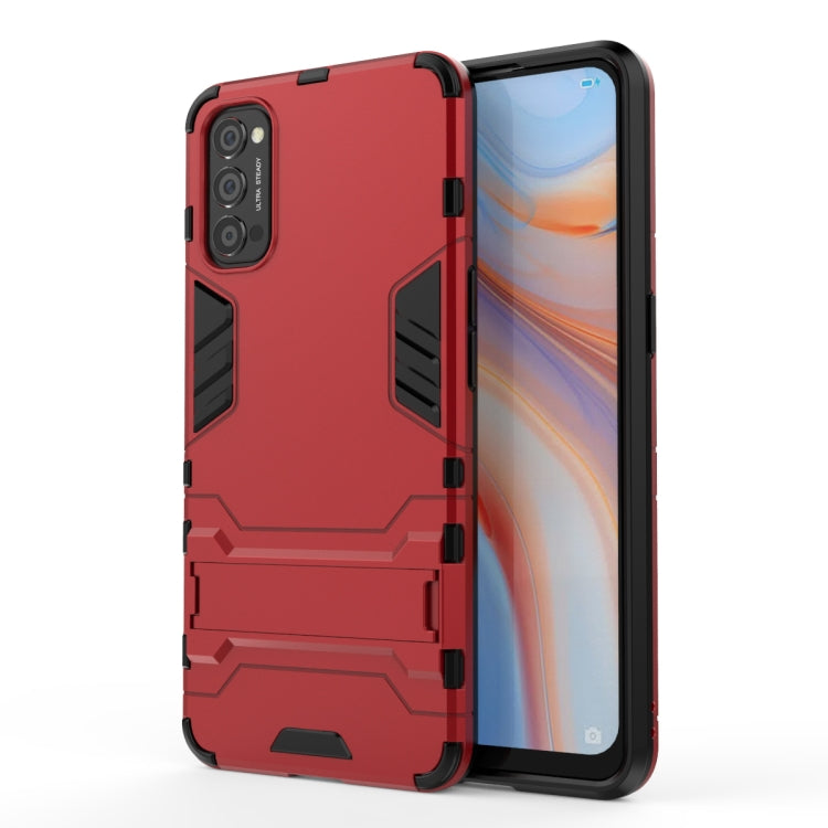 For OPPO Reno4 Pro PC + TPU Shockproof Protective Case with Holder