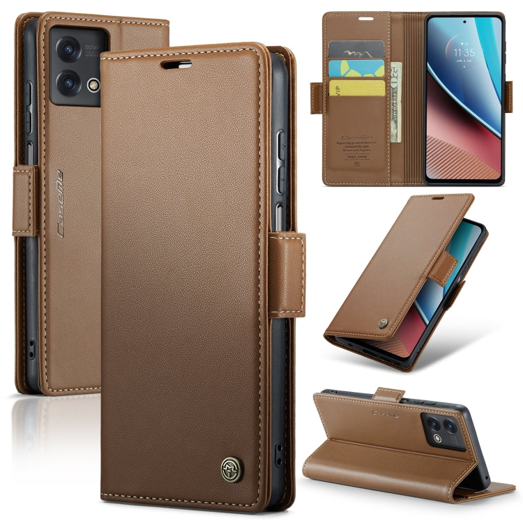 For Motorola Moto G Stylus 5G 2023 CaseMe 023 Butterfly Buckle Litchi Texture RFID Anti-theft Leather Phone Case