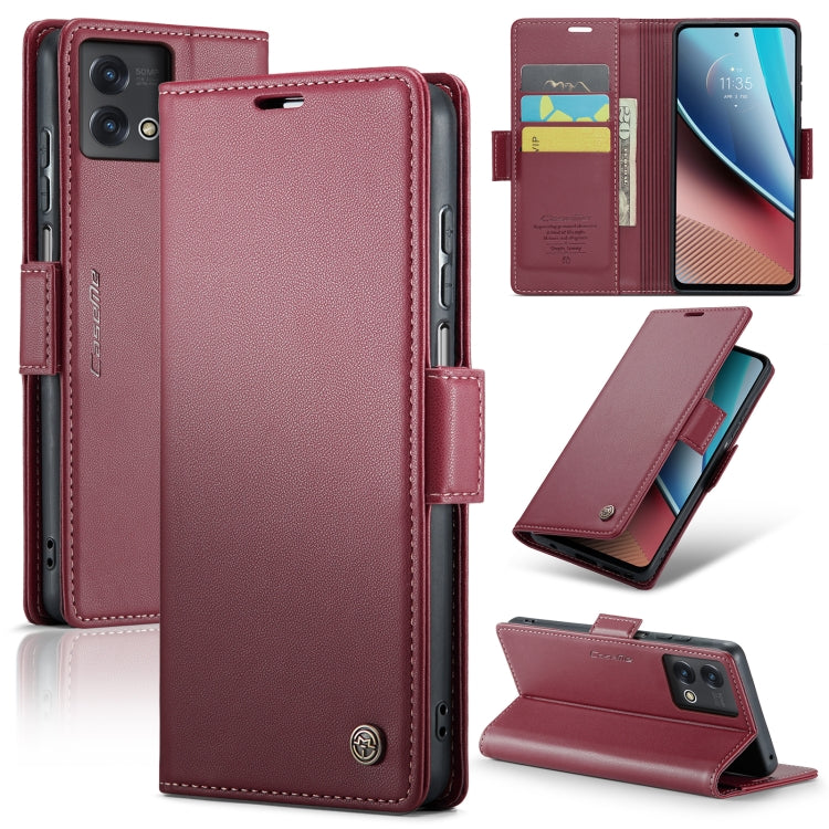 For Motorola Moto G Stylus 5G 2023 CaseMe 023 Butterfly Buckle Litchi Texture RFID Anti-theft Leather Phone Case