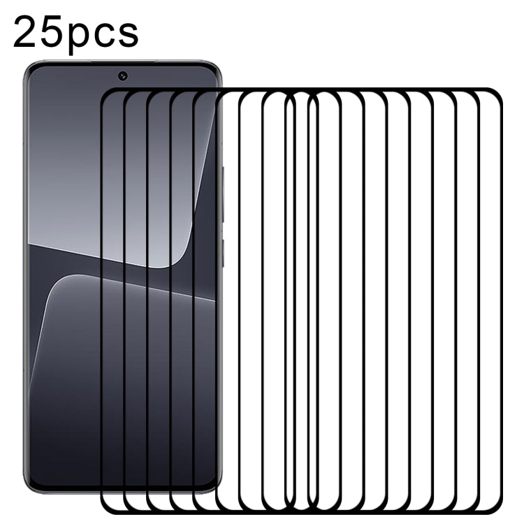 For Xiaomi 13 Pro 25pcs Full Glue 3D Curved Edge Full Screen Tempered Glass Film