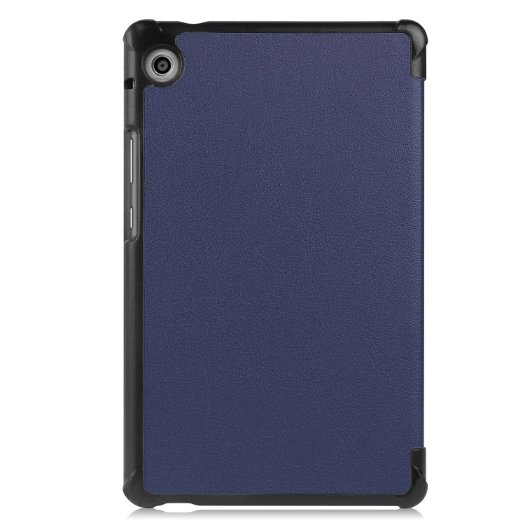 For Huawei MatePad T8 Custer Texture Horizontal Flip Leather Case with Three-folding Holder