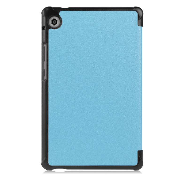 For Huawei MatePad T8 Custer Texture Horizontal Flip Leather Case with Three-folding Holder