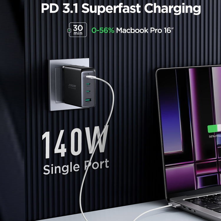 JOYROOM TCG05 GaN Ultra 4 in 1 140W Fast Charger with USB-C / Type-C Cable