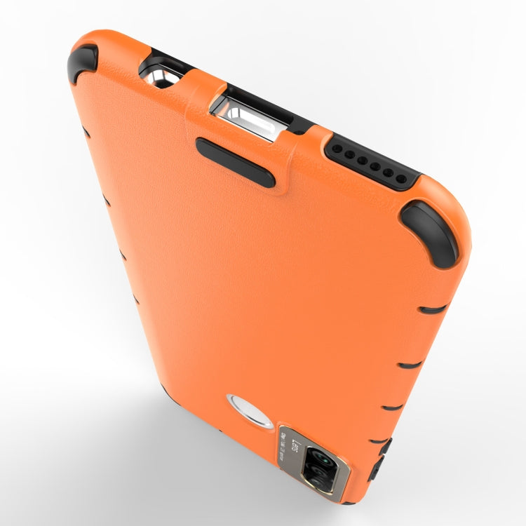 For Huawei P30 lite Shockproof Grain Leather PC + TPU Case