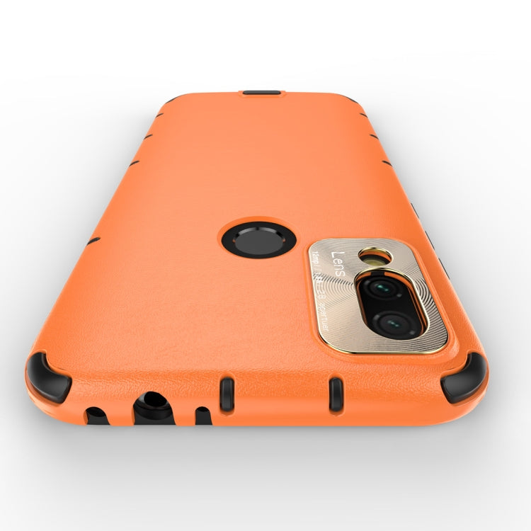 For Xiaomi Redmi 7 Shockproof Grain Leather PC + TPU Case