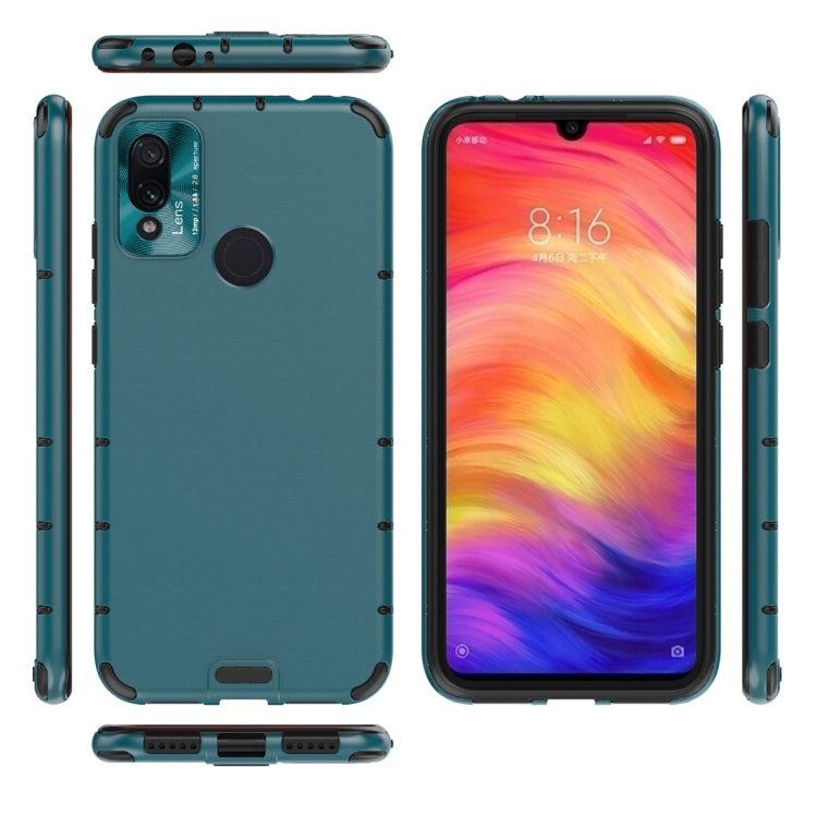 For Xiaomi Redmi Note 7 Shockproof Grain Leather PC + TPU Case