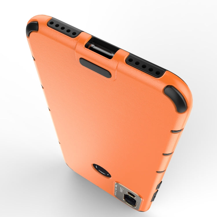 For Xiaomi Redmi Note 7 Shockproof Grain Leather PC + TPU Case